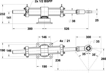 Lecomble & Schmitt Cylinder 80 DT LC458 550KGM 1167cc