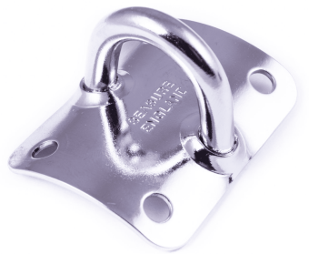 SeaSure 16.01 Dinghy Mast Plate with Horizontal Eye, 44 x 51 mm, 316 Stainless Steel