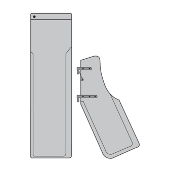 Optiparts EX11000 - GRP school rudderblade without fittings