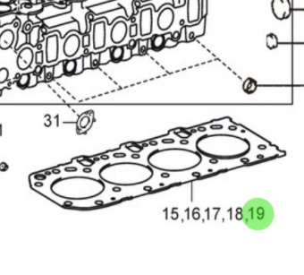 Nanni Diesel 970316151 - Cylinder Head Gasket