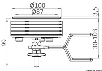 Osculati 38.161.51 - Eclipse LIFT & TURN Flush Latch (With Compression Closure) - BIG