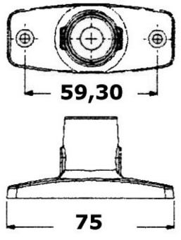 Osculati 11.039.19 - Evoled 360° Anchor Light Chromed ABS Body