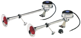 Allpa Stainless Steel Electro-Magnetic Boat Horn, Single Tone, L=400mm, 12v (112db(A)-370hz)