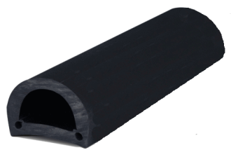 Allpa PVC Fender Profile 'Dock 60' B=60mm, Black, 16m
