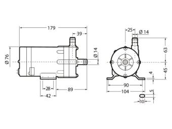 Velair 69696G - Centrifugal Water Pump 35L 230V