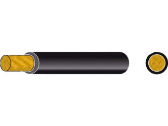 Talamex Flexible Insulated Battery Cable On Mini Reel 50mm² Black (10m)