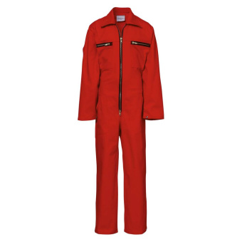 Overalls for Children With Zipper, Red, Size 116