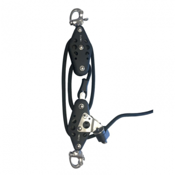 Barton 05900 – Size 5 4:1 Boom Vang System with Snap Shackles, 54mm Blocks, SWL 750kg, Up to 10.7m Boats