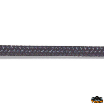 Trem T0910180R - Double Braided Polyester Rope For Anchor. Black Color