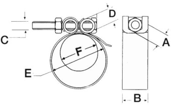 Osculati 18.025.19 - Heavy Duty Hose Clamp AISI 316 226/238 mm