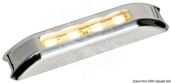 Osculati 12/24V IP67 3LED Courtesy Light 71x15 mm Stainless Steel