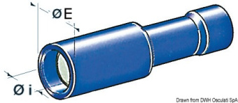 Osculati Pre-Insulated Bullet Connectors, Male & Female, for 1-6 mm² Cables
