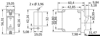 Osculati 14.736.20 - Airpax Hydraulic Magnetic Circuit Breake Lever 20A