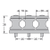 Antal 533.032 - V-Grip Clutch Organizer, 3 Sheaves, L=100mm, Weight 0,19kg