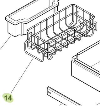 Isotherm SGC00320AA – Metal Basket for Large Drawer Section DR65 Refrigerator
