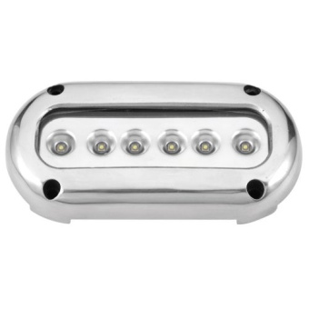 Allpa LED Stainless Steel 316 Underwater Light, Surface Mount, 670lm, Cool White, IP68