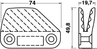 Osculati 56.207.10 - CLAMCLEATS CL 207