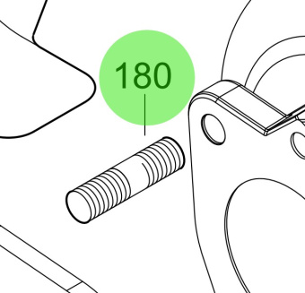 Steyr 2178657-4 - High Temperature Resistant DIN 939 M10x18 Stud Screw for MO174V40 V1 Engines