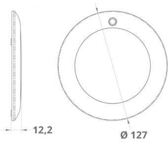 A.A.A. White And Red LED Light Ceiling