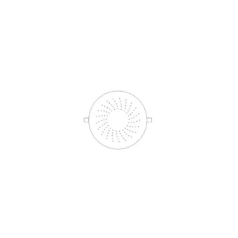 Elka D_641501S - Built-In Shower Round 250mm Stainless Steel With Spring Clip Assembly