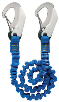 Wichard 7005 - Safety Line Elastic 1-2 m with 2 Safety Hooks