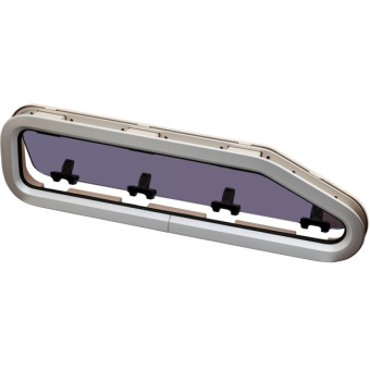 Lewmar 393440500 - ST4R Standard Portlights Openable Cream Frame 195 x 708 mm