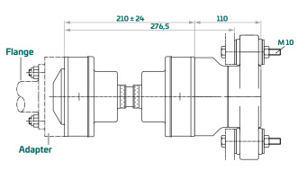 Aquadrive CVB21.10 – Moduline B10 Anti-Vibration CV Shaft System