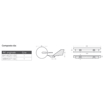 Tecnoseal Aluminium Anodes Kit For Yamaha 60-90 HP