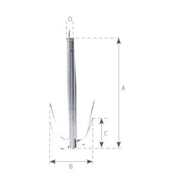 Plastimo Rockfish Grapnel Anchor 1,3 kg