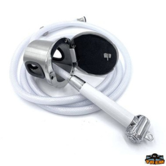 Trem Stainless Steel Deck Shower + 4m PVC Hose + Stainless Steel Head Shower