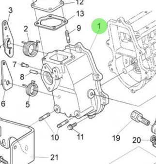 Nanni Diesel 970314881 - Regulator Housing for N4 Series Engines