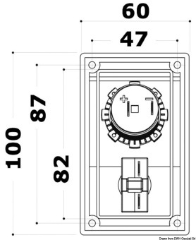 Osculati 14.861.01 - Additional Module Power Supply Socket