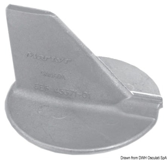 Osculati 43.253.10 - Aluminium Fin Anode 100/225 HP