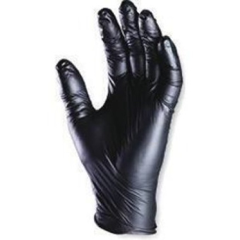 Black Nitrile Glove Size L