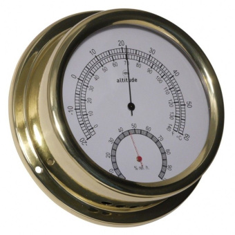 Altitude Thermometer/Hygrometer Brass Ø150 mm