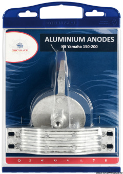 Osculati 43.350.01 - Anode Kit For Yamaha Outboards 150/200 Aluminium