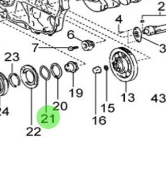 Nanni Diesel 970312151 - Wave Washer for Crankshaft and Piston Assembly
