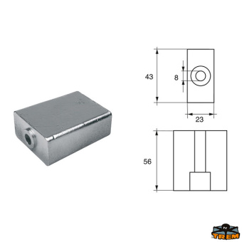 Trem L8147314 - Anodes For Bombardier Engines (Johnson-Evinrude-OMC)