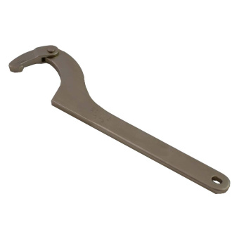 Bunker Coupling Key 90-155 Hook Spanner with Hinge Made of Nickel Plated Steel