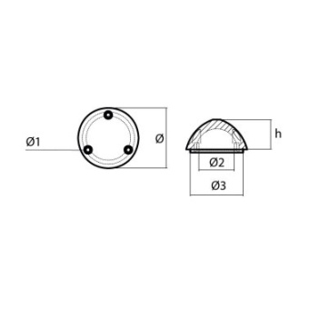 Super Marine Zinc Anode For Ø78 Variprop Propeller