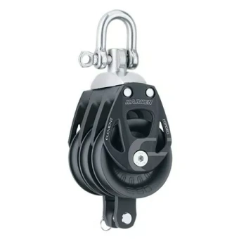 Harken 6273 - 60mm Aluminum Element Triple Block Swivel, Becket