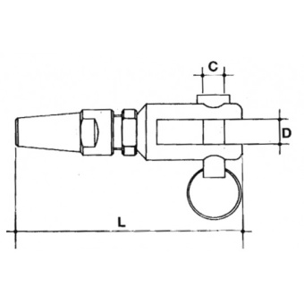 Mavi.Mare Quick Wire Rope Fork Terminals For Cable Ø 4 mm