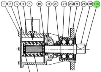 Jabsco 29607-0000 - 080 Spare Shaft