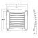 Nuova Rade 50152 - Ventilation Shaft Grilles Cover, 118x118mm, White