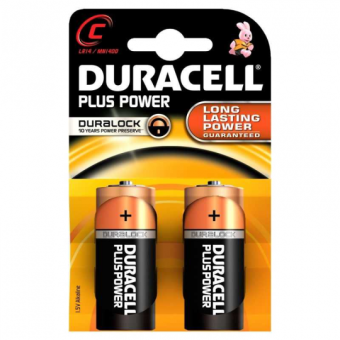 Duracell Batteries Power Plus C 1/2 Type