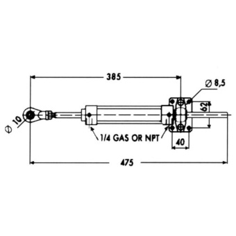 Allpa Hydraulic Steering System 30kgm Incl. Pump/Cylinder/Fitting/Oil