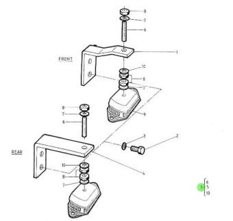 Nanni Diesel 48190020 - Elastic Engine Mount for HE Series Engines