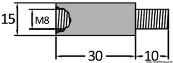 Osculati 43.271.40 - Zinc Anode For Heat Exchanger 7/16"