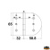 Trem M3582065 - AISI 316 Stainless Steel Hinges Thickness 4 mm - 82x65 mm Straight Model Trem M3582065 - AISI 316 Stainless Steel Hinges Thickness 4 mm - 82x65 mm Straight Model