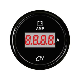 Digital Ammeter + Shunt - Black Dial, Black Bezel, -150 - +150A, 9 - 32V